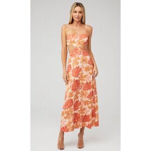 New!‎ SIGNIFICANT OTHER Maeve Cut-Out Maxi Dress Scarlett Poppy Floral Sz 6 $332
